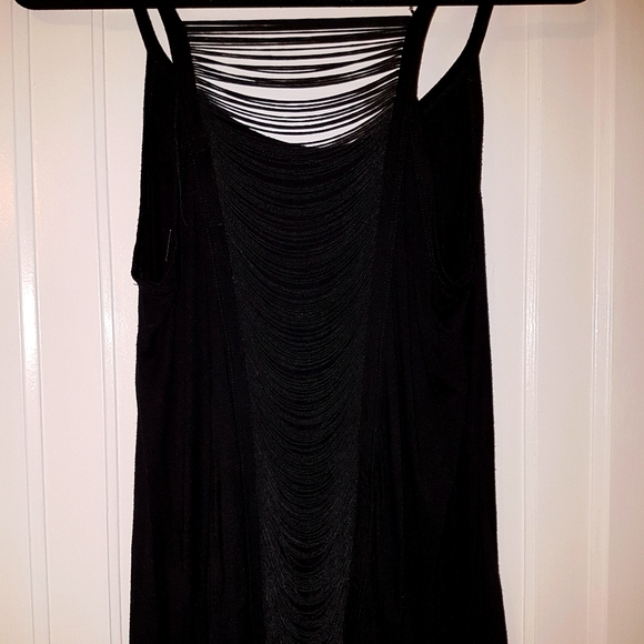 Black Tank with detailed back - Picture 3 of 4